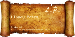 Lippay Petra névjegykártya